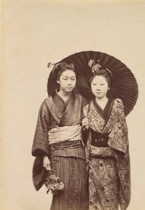 [Geisha-meisjes], ca. 1880
