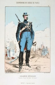 Gendarmerie Republicaine, Beleg van Parijs, Frans-Duitse Oorlog door Unbekannt