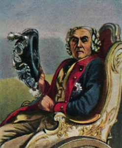 Generaal Fouqué 1698-1774. - Schilderij van Menzel, 1934