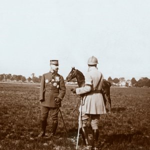 Generaal Henri Gouraud, Chalons, Marne, Noord-Frankrijk, ca. 1914-ca. 1918 door Unbekannt