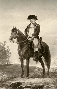 Generaal Israel Putnam, toont uniform van een Continentale soldaat, ca. 1770, 1937