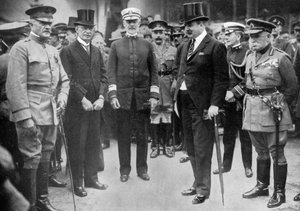 Generaal Pershing arriveert in Liverpool, 8 juni 1917, c1920