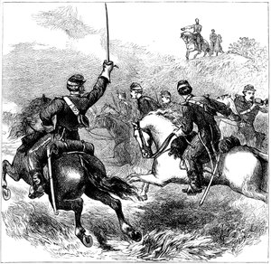 Generaal Sheridan bij Cedar Creek, Virginia, Amerikaanse Burgeroorlog, 1864 ca. 1880 door Unbekannt