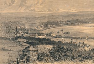 Algemeen uitzicht op Douglas, 1880