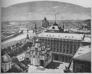 Algemeen uitzicht op de stad Moskou, 1902 door Unbekannt