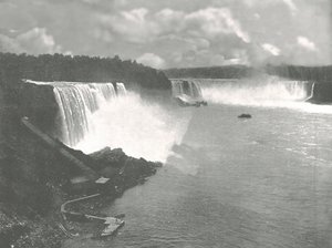 Algemeen uitzicht op de Niagara-watervallen door Unbekannt