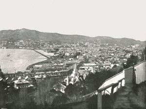 Algemeen uitzicht op de stad, Wellington, Nieuw-Zeeland, 1895