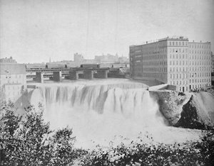 Genesee Watervallen, Rochester, N.Y., ca. 1897 door Unbekannt