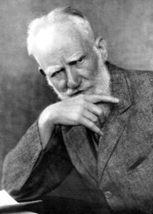 George Bernard Shaw 1856-1950, Ierse auteur, begin 20e eeuw