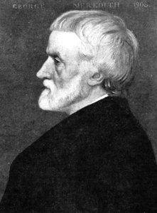 George Meredith 1828-1909, Engelse romanschrijver en dichter, begin 20e eeuw door Unbekannt