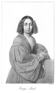 George Sand, Franse romantische romanschrijver, midden 19e eeuw