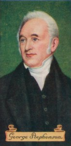 George Stephenson, uit een serie sigarettenkaartjes, 1935