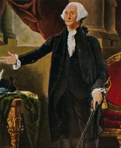 George Washington 1732-1799 - Gravure naar het schilderij van G. C. Stuart, 1934 door Unbekannt