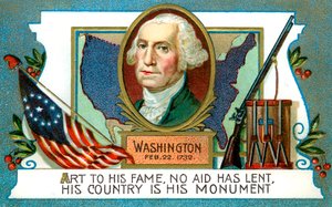 George Washington 1732-1799, Amerikaanse president, 18e eeuw