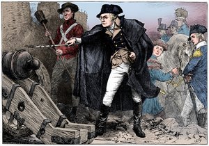 George Washington bij het Beleg van Yorktown, Virginia door Unbekannt