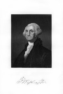 George Washington, de eerste president van de Verenigde Staten, 1872 door Unbekannt