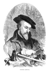 Georgius Agricola, 16e-eeuwse Duitse arts, mineraloog en metallurg door Unbekannt