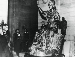 Duitse veldmaarschalk von Rundstedt bezoekt het Louvre, bezet Parijs, oktober 1940 door Unbekannt