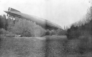 Duitse Zeppelin L49 neergehaald en intact gevangen door de Fransen, 20 oktober 1917