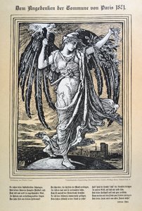 Duitse allegorie van de Parijse Commune, 1871 door Unbekannt