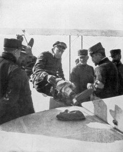 Duitse vliegers neergeschoten door Franse aas Jean Navarre, 1916 door Unbekannt