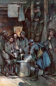 Duitse gevangenen in Souville, Verdun, Frankrijk, 26 maart 1916, 1926 door Unbekannt