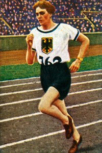 Duitse hardloopster Lina Radke, 1928 door Unbekannt