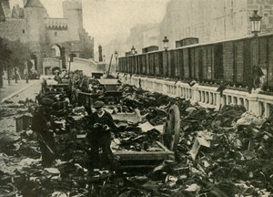 Duitse matrozen in Antwerpen, België, Eerste Wereldoorlog, 1914 door Unbekannt