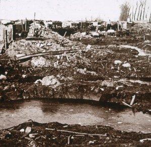 Duitse schuilplaats, Noordschote, Vlaanderen, België, c1914-c1918 door Unbekannt