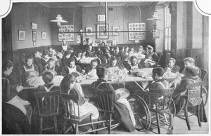 Meisjes Aan Het Handwerken, Halliwick School Voor Meisjes, Marylebone Road, Londen, ca. 1903