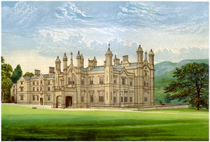 Glanusk Park, Brecknockshire, Wales, huis van Baronet Bailey, c1880 door Unbekannt