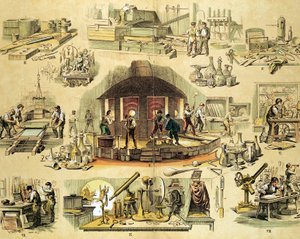 Glasfabricage, ca. 1870 door Unbekannt
