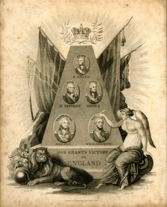 God schenkt overwinning aan Engeland, 1816 door Unbekannt