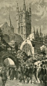 Naar de dienst door de donkere ingang: koloniale en Indiase bezoekers in Canterbury, 1886 door Unbekannt
