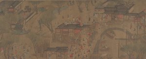 Rivier opvaren tijdens het Qingming-festival