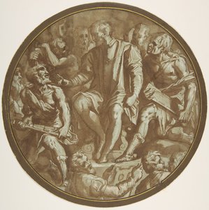 Groot Hertog Cosimo I van Toscane omringd door zijn kunstenaars door Unbekannt