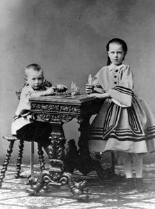 Grootvorst Sergei Alexandrovich en Grootvorstin Maria Alexandrovna van Rusland, 1860