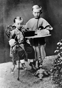 Grootvorsten Paul Alexandrovitch en Sergei Alexandrovitch van Rusland, 1863