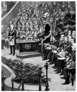 Grote Vrijmetselaarsbijeenkomst, 1887 door Unbekannt