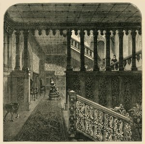 Grote Trap, Holland House, c1876 door Unbekannt