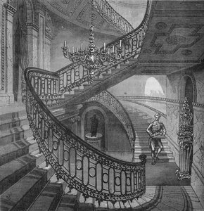 Grote trap in Carlton House, Westminster, Londen