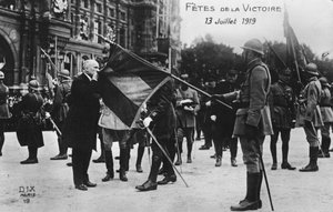 Grote overwinningsparade, Parijs, Frankrijk, 14 juli 1919 door Unbekannt