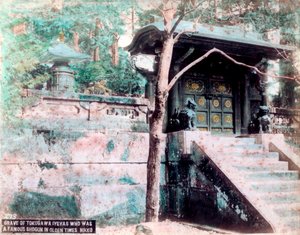 Graf van Tokugawa Ieyasu, een beroemde shogun, Nikko, Japan door Unbekannt