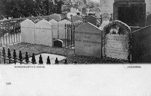 Graf van de dichter William Wordsworth, Grasmere, Westmorland, 20e eeuw
