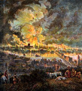 Grote brand van Londen, 1666, ca. 1850 door Unbekannt