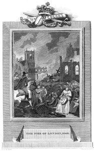 Grote brand van Londen, 1666 door Unbekannt