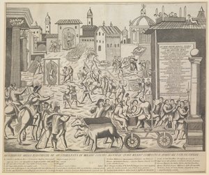 Grote Pest van Milaan, 1630, ca. 1835 door Unbekannt
