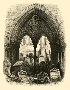 Groot Portaal, Crowland Abbey, 1890 door Unbekannt