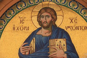 Grieks-orthodox icoon met Jezus Christus door Unbekannt