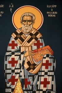 Grieks-orthodox icoon met Sint Jozef van Thessaloniki